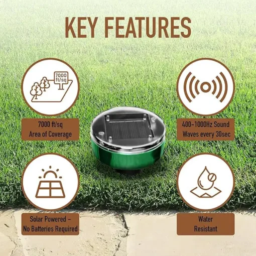 QIAWI™Solar Mole Repeller