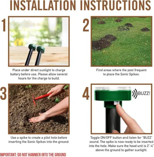 QIAWI™Solar Mole Repeller