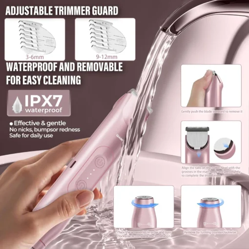 QIAWI™ 2-in-1 Women's Electric Shaver - Dual-Head Precision Trimmer