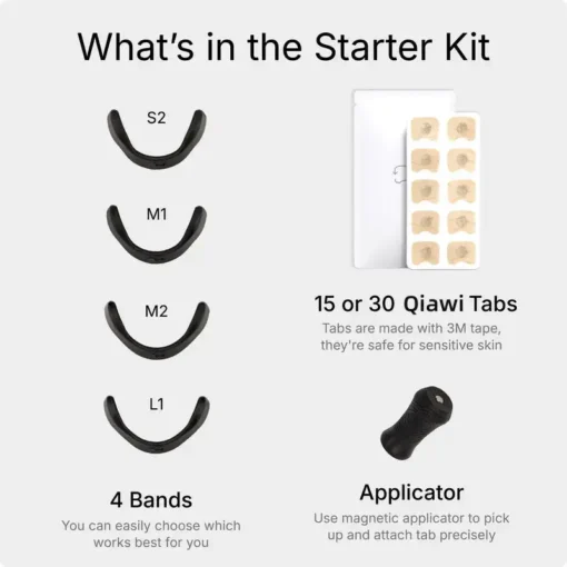 QIAWI™ Intake Breathing Magnetic Nasal Strip Starter Kit