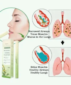 QIAWI™Mullein Relaxation Stick – Soothes Lungs, Detoxifies, Freshens Breath