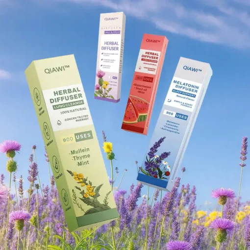 QIAWI™ Mullein Relaxation Stick – Soothes Lungs, Detoxifies, Freshens Breath