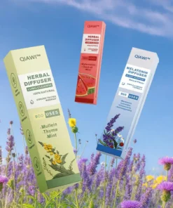 QIAWI™ Mullein Relaxation Stick – Soothes Lungs, Detoxifies, Freshens Breath