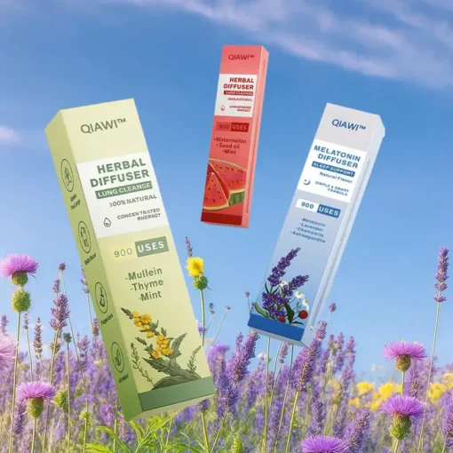 QIAWI™ Mullein Relaxation Stick – Soothes Lungs, Detoxifies, Freshens Breath
