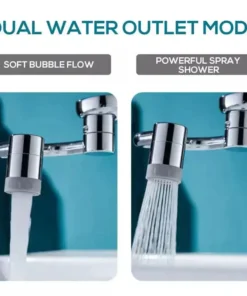 QIAWI™ 1080° Rotating Robotic Arm Universal Faucet Filter