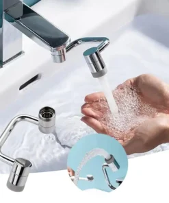 QIAWI™ 1080° Rotating Robotic Arm Universal Faucet Filter