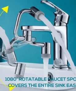 QIAWI™ 1080° Rotating Robotic Arm Universal Faucet Filter