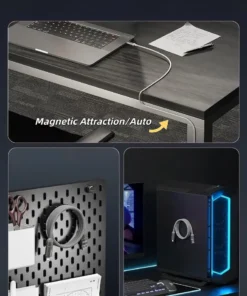 QIAWI™ Magnetic Anti-Tangle Charging Cable