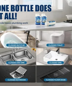 QIAWI Powerful Pipe Dredging Agent for Kitchen and Toilet Pipelines