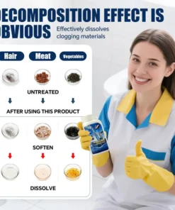 QIAWI Powerful Pipe Dredging Agent for Kitchen and Toilet Pipelines