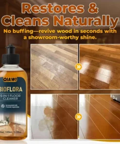 QIAWI 5-in-1 Floor Cleaner - Fast-Drying, Antibacterial, and Eco-Friendly Solution