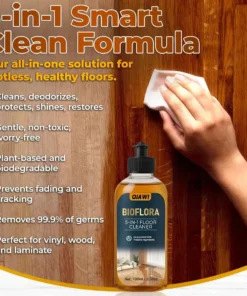 QIAWI 5-in-1 Floor Cleaner - Fast-Drying, Antibacterial, and Eco-Friendly Solution