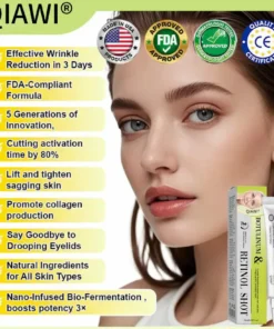 QIAWI® Advanced Peptide Botulinum-Style + Vita-A Retinol Lifting Renewal Cream