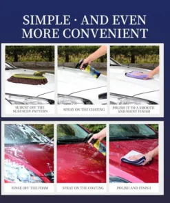 QIAWI Car Nano quick-coat-Advanced Automobile Quick-acting Coating Agent With Dust -Proof and Glazing Effects -Long Lasting Car Showroom gloss that LASTS 350ml