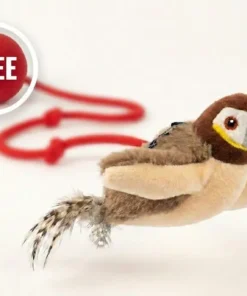 QIAWI™ Interactive ChirpingBird Cat Toy (Realistic Flapping Sound)