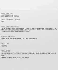 QIAWI 2 All-Over Soothing Gel – Fast Relief for Face & Body, with Tea Tree & Cica for Irritation, Razor Bumps & Dryness, Skin Repair