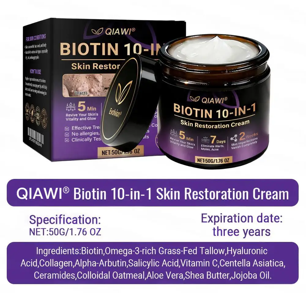 QIAWI® Biotin 10-in-1 Skin Restoration Cream
