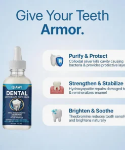 QIAWI Fluoride-Free Hydroxyapatite Tooth Armor Essence & Enamel Repair