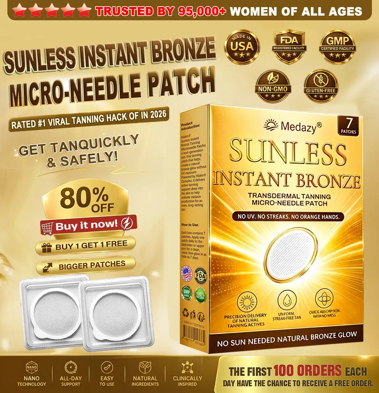 QIAWI™ Sun-Free Golden Bronze Glow