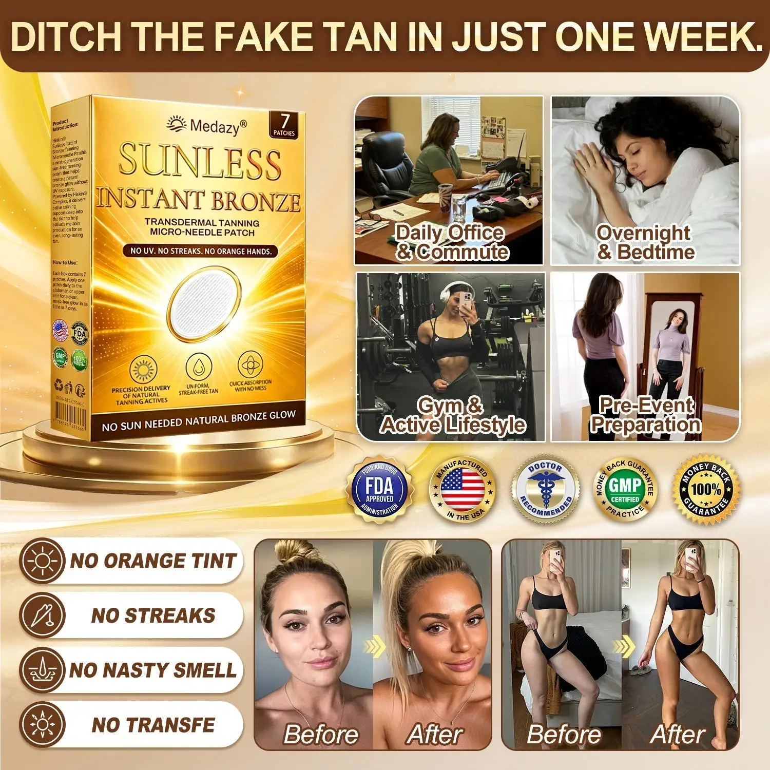 QIAWI™ Sun-Free Golden Bronze Glow