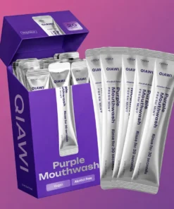 QIAWI Purple Mouthwash — Fresh Breath in 30 Seconds