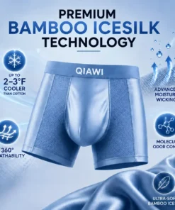 QIAWI™ Premium Leakproof Bamboo Ice Silk Boxer