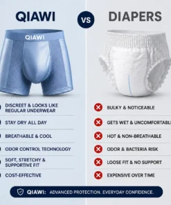 QIAWI™ Premium Leakproof Bamboo Ice Silk Boxer